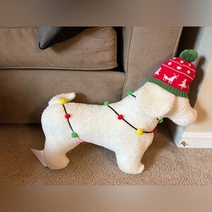 Festive Dachshund Plush with Holiday Hat and Lights